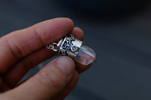 Load image into Gallery viewer, Phantom Quartz Neclace with Pink Swarovski Crystal