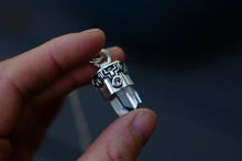 Load image into Gallery viewer, Phantom Quartz Neclace with Pink Swarovski Crystal