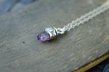 Load image into Gallery viewer, Tiny Stamped Veracruz Amethyst Pendant