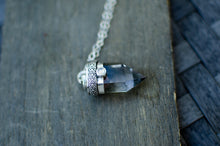 Load image into Gallery viewer, Garden Quartz with White Swarovski Crystal Pendant