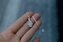Load image into Gallery viewer, Hamsa Sterling Silver Necklace (CHOOSE DESIGN BELOW DESCRIPTION)