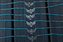 Load image into Gallery viewer, Thunderbird Necklace in Sterling silver with Turquoise Beads - E