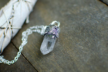 Load image into Gallery viewer, Himalayan Quartz Crystal Necklace in Sterling Silver