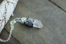 Load image into Gallery viewer, Himalayan Quartz Crystal Necklace in Sterling Silver