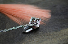 Load image into Gallery viewer, Clear Quartz Crystal Point with Opal - Talisman F