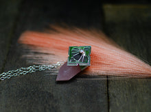 Load image into Gallery viewer, Rose Quartz Crystal Point with Opal - Talisman G