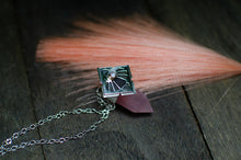 Load image into Gallery viewer, Rose Quartz Crystal Point with Opal - Talisman G