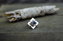 Load image into Gallery viewer, Dendritic Agate Ring in Sterling Silver - Size 8 - 8 1/4