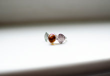Load image into Gallery viewer, Amber Ring Stacker - Size 8