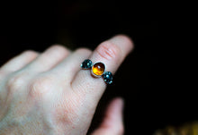Load image into Gallery viewer, Amber Ring Stacker - Size 7.5