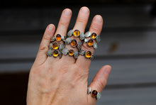 Load image into Gallery viewer, Amber Ring Stacker - Size 7.5