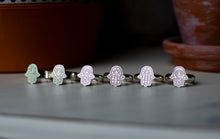 Load image into Gallery viewer, Sterling Silver Hamsa Ring - Size 7