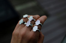 Load image into Gallery viewer, Sterling Silver Hamsa Ring - Size 7