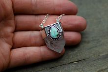 Load image into Gallery viewer, Phantom Quartz and Royston Turquoise Pendant