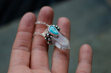 Load image into Gallery viewer, Phantom Quartz and Turquoise Pendant