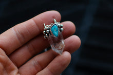 Load image into Gallery viewer, Phantom Quartz and Turquoise Pendant