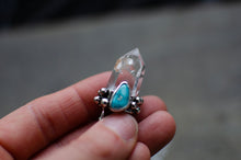 Load image into Gallery viewer, Phantom Quartz and Turquoise Pendant