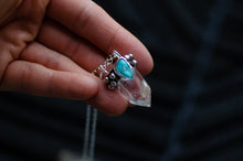 Load image into Gallery viewer, Phantom Quartz and Turquoise Pendant