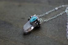 Load image into Gallery viewer, Phantom Quartz and Turquoise Pendant