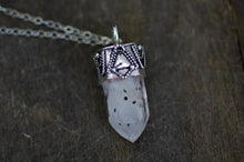 Load image into Gallery viewer, Sterling silver Phantom Quartz Pendant