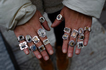Load image into Gallery viewer, Dendritic Agate Ring in Sterling Silver - Size 8