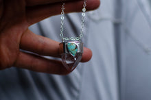 Load image into Gallery viewer, Pink Scarlet Temple Lemurian Quartz and Turquoise Pendant
