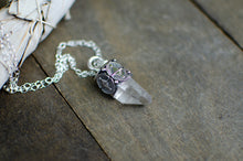 Load image into Gallery viewer, Himalayan Quartz Crystal Necklace in Sterling Silver
