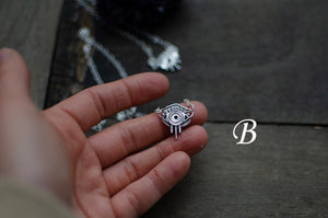 Sterling Silver Evil Eye Pendant (Choose your option)