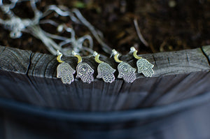 Hamsa Sterling Silver Necklace (CHOOSE DESIGN BELOW DESCRIPTION)