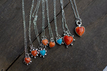 Load image into Gallery viewer, Mini Turquoise and Spiny Oyster Shell Necklaces (CHOOSE DESIGN BELOW DESCRIPTION)