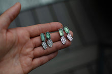Load image into Gallery viewer, Green Kyanite Leafy Earrings