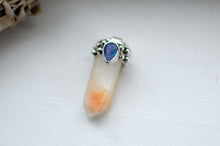 Load image into Gallery viewer, Australian Opal and Amphibole Quartz Crystal Pendant