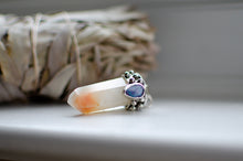 Load image into Gallery viewer, Australian Opal and Amphibole Quartz Crystal Pendant
