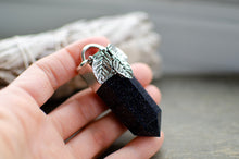 Load image into Gallery viewer, Blue Goldstone Sterling Silver Pendant