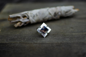 Dendritic Agate Ring in Sterling Silver - Size 8 - 8 1/4
