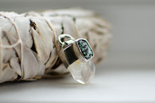 Load image into Gallery viewer, New Lander Variscite and Phantom Quartz Pendant