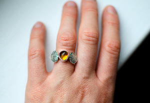 Amber Ring Stacker - Size 7