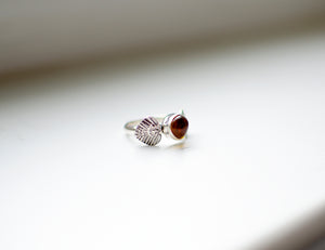 Amber Ring Stacker - Size 7