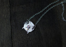 Load image into Gallery viewer, Witchy Cauldron Pendant with Swarovski Crystal - schilverjewelry