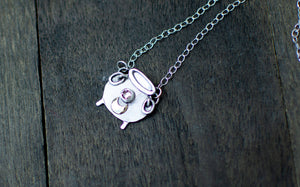 Witchy Cauldron Pendant with Swarovski Crystal - schilverjewelry