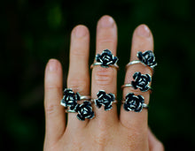 Load image into Gallery viewer, Handmade Succulent Sterling Silver Rings - schilverjewelry